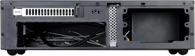 Gabinete para PC Silverstone Tek ML06B-USA para Mini-ITX, cuerpo de acero de 0,8 mm y panel frontal de aluminio, formato Slim para Home Theater PC miniatura 4