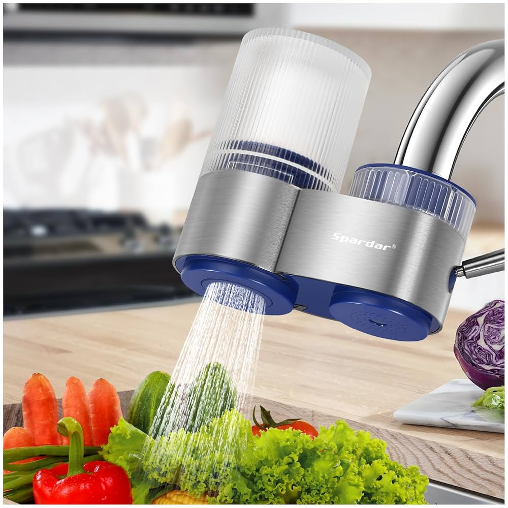 Amazon | 蛇口浄水器、水道水フィルター食品グレードABS、沈殿物