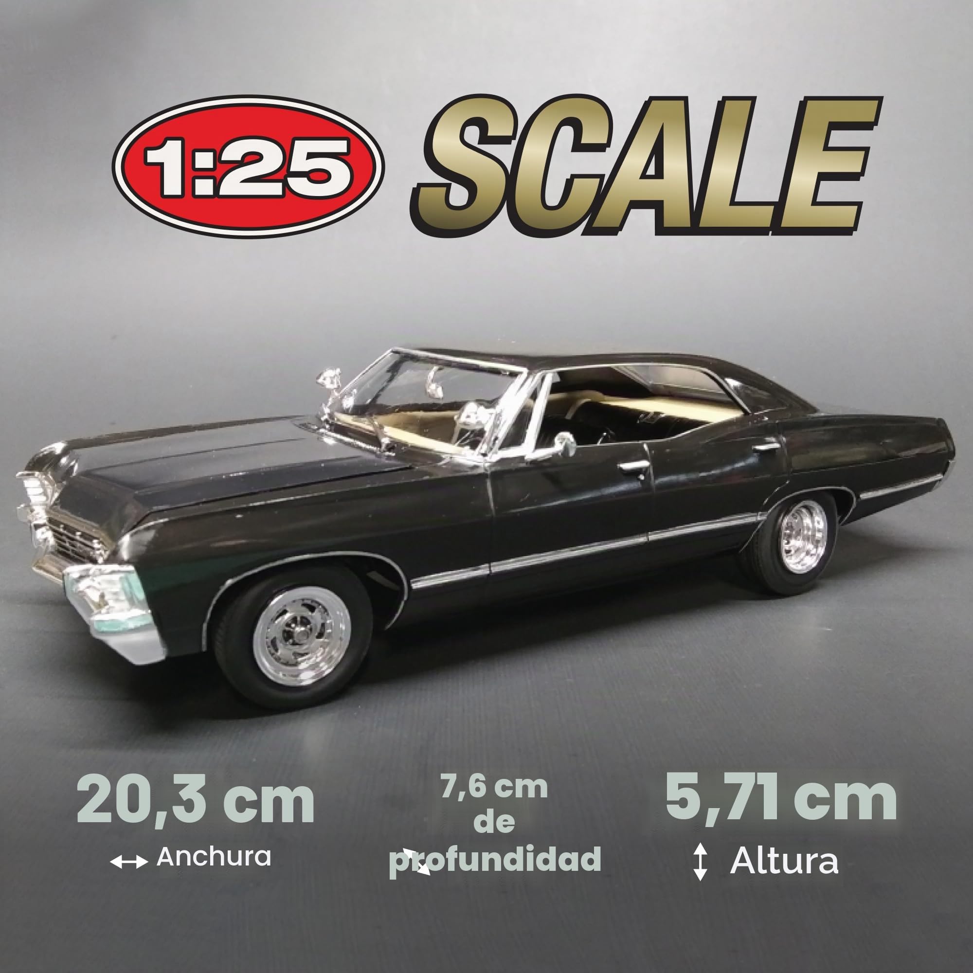 AMT Ertl 1967 Chevy Impala - Cazador nocturno de 4 puertas, AMT1124, multicolor