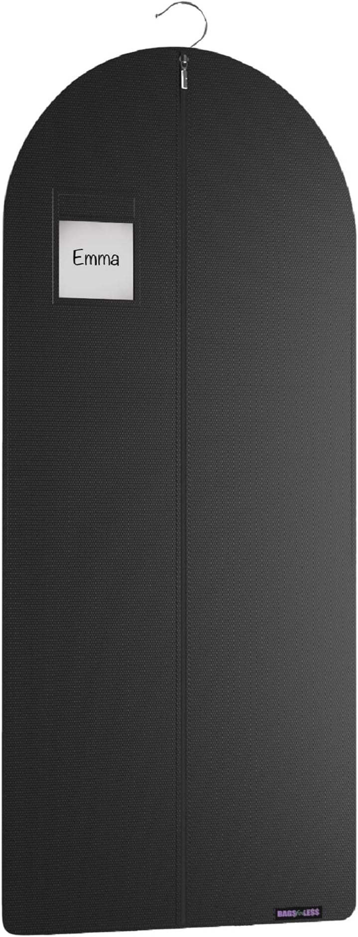 Bags for Less Black Garment Hanging Clothes, Travel and Dress Storage, Suits and Tuxedos, with Zipper 24 Inch x 55 Inch