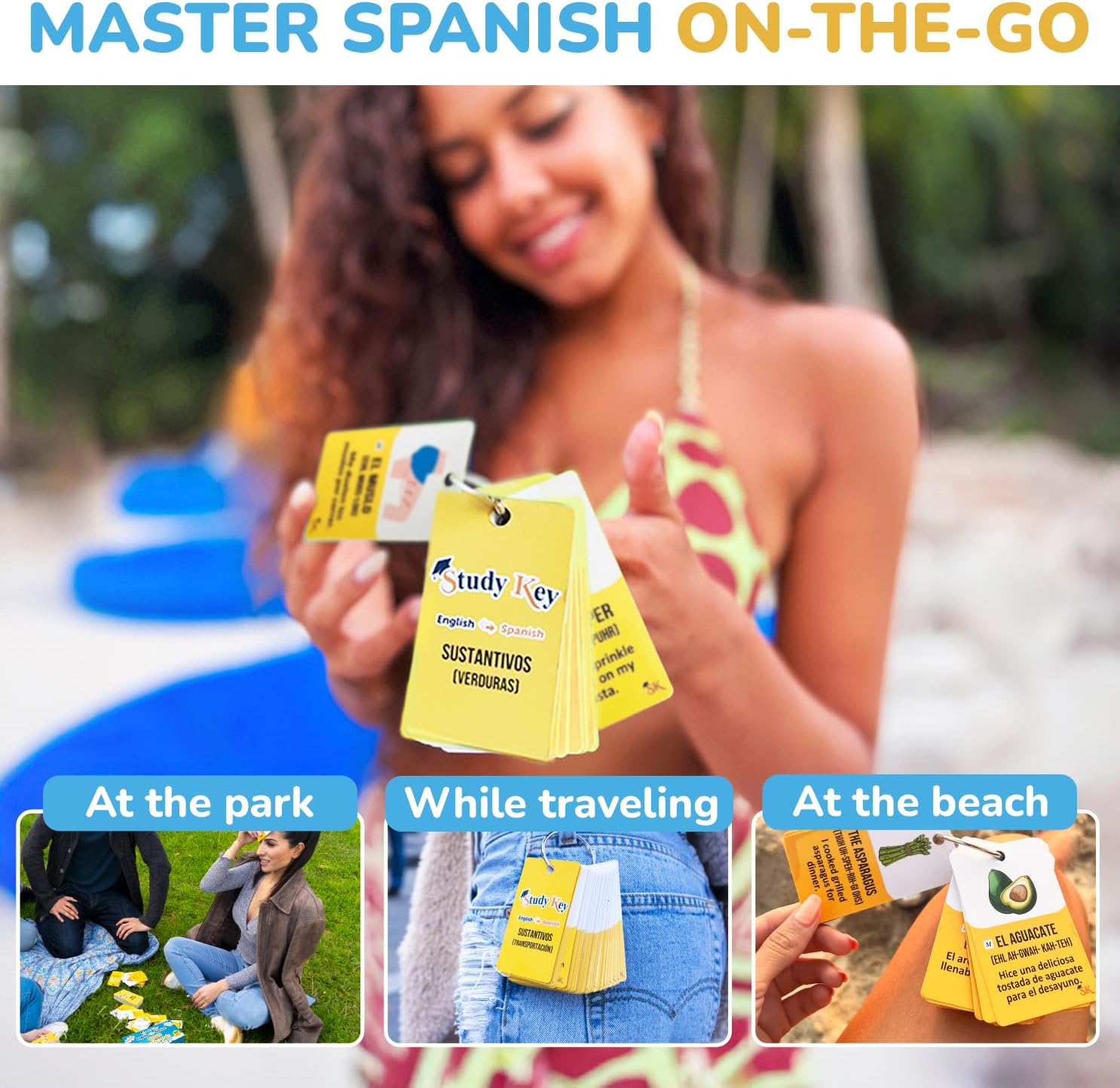 800+ Spanish to English Flash Cards for Adults Beginners and Kids 12+ Verb Conjugations Vocabulary Flash Cards Bonus Learn Spanish Books