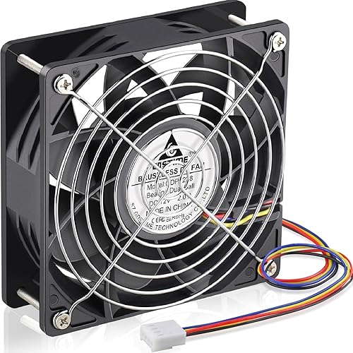 Miniatura 1 de GDSTIME Ventilador PWM 1238 4.724 in 12V PWM, 4.724 in x 1.496 in 213CFM DC Ventilador de enfriamiento sin escobillas