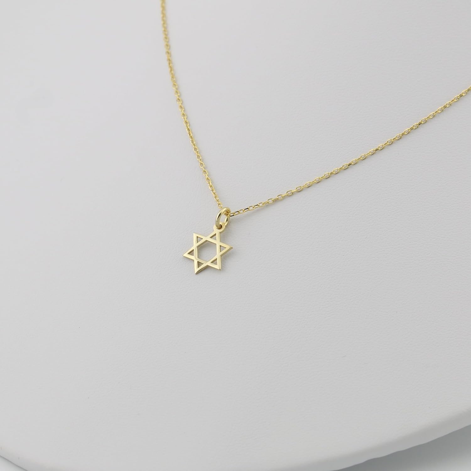 Genuine 925 Sterling Silver 1 cm | Star Of David Necklace for Women | 925 sterling silver necklace| Hexagram Pendant on Cable Chain | Magen David - Image 6