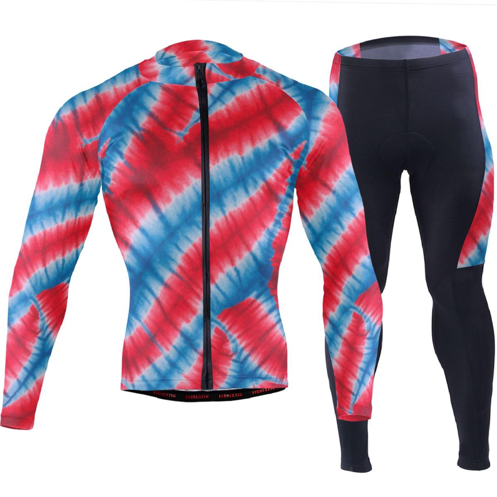 Kaltwetter-Radtrikot mit Taschen, atmungsaktiv, für Herren, 3D-gepolstert