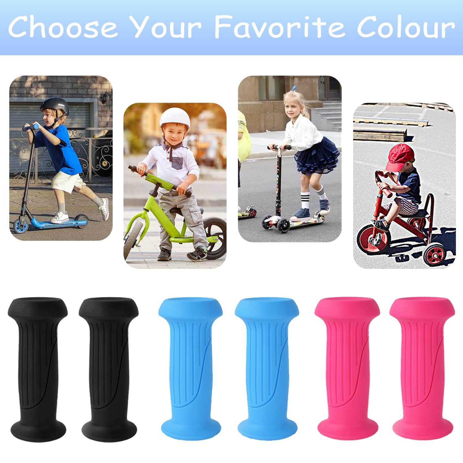 Ytorgr Poignées Vélo Ergonomiques Lock-On – Caoutchouc Antidérapant – Pour VTT, Vélo Électrique, Trekking – Diamètre 22,2 Mm