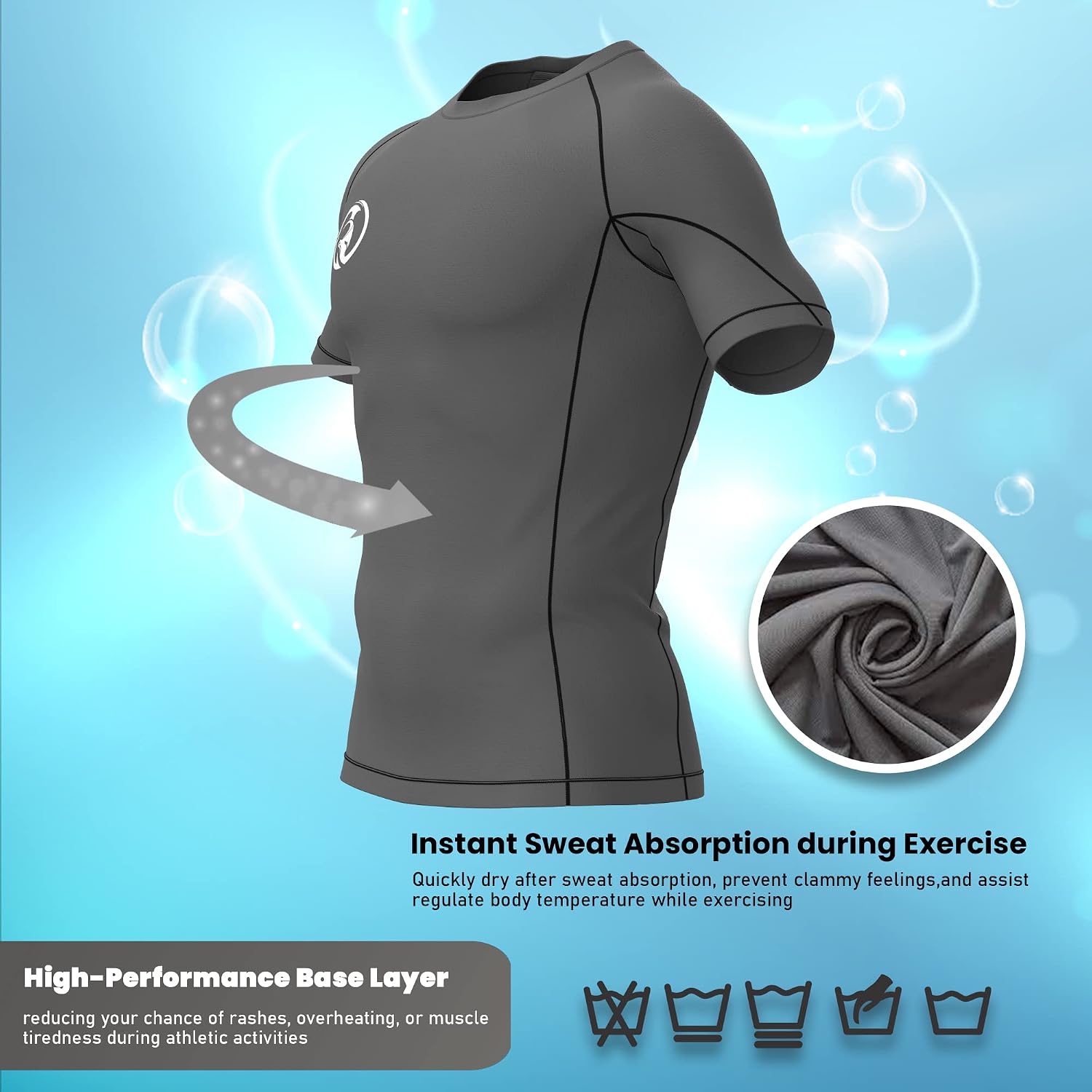 KOMBAT USA Men and Women BJJ Rash Guard Short Sleeve Compression Shirt for Sports Nogi Training, Jiu Jitsu Rash Guard