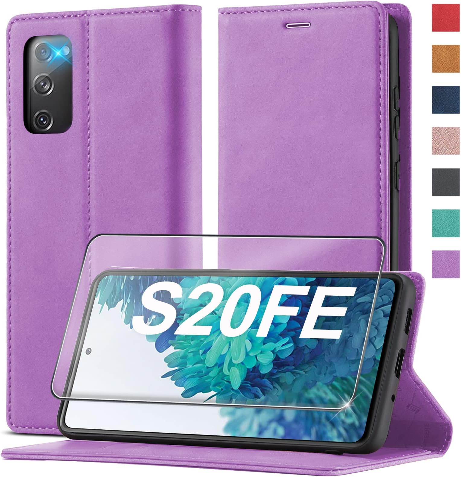 Handyhülle Mit Band Samsung S20 Fe 2023 Upgraded S20 FE Handyhülle für Samsung Galaxy S20 FE Hülle Leder