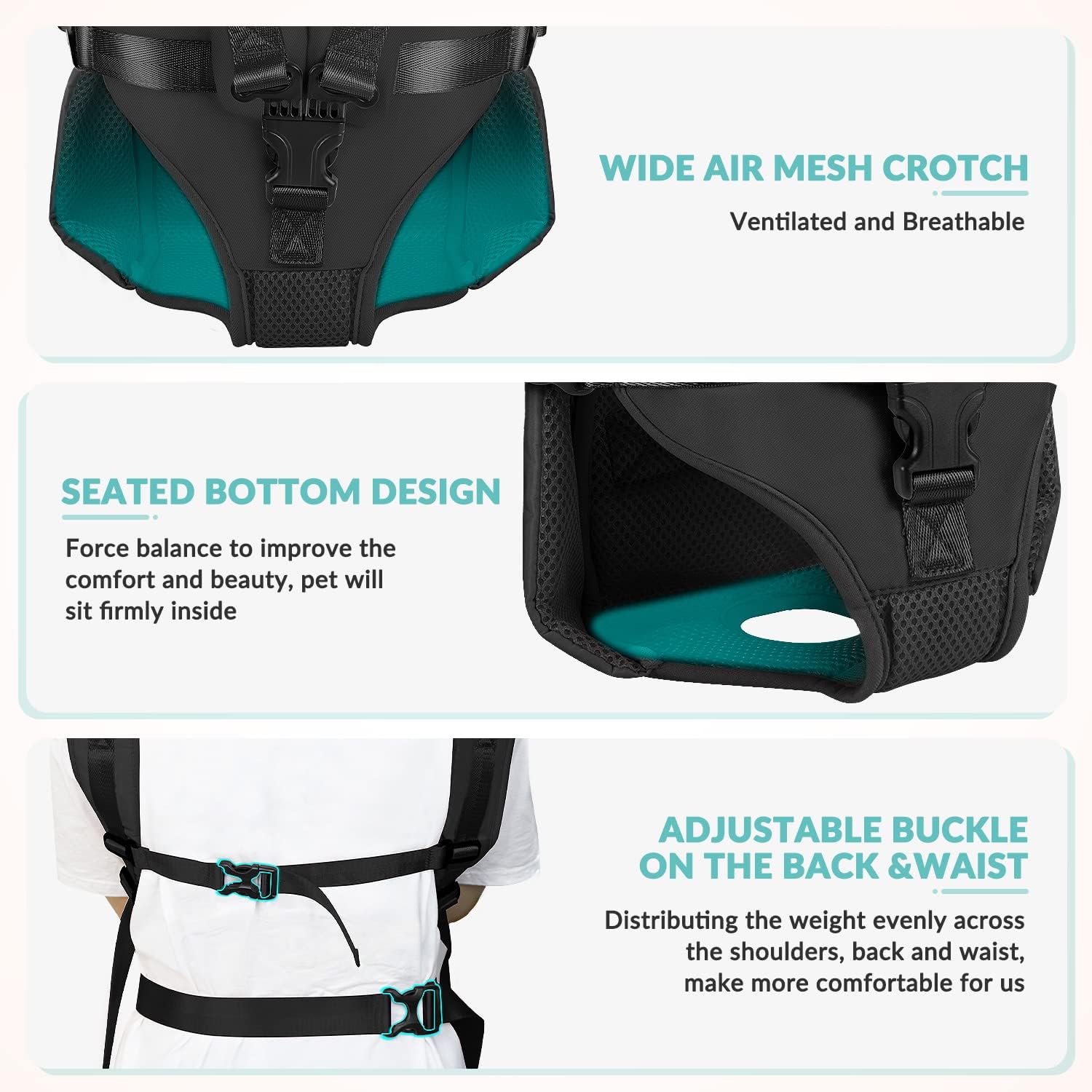 Dog Carrier Backpacks, Adjustable Backpack Carrier - Image 4