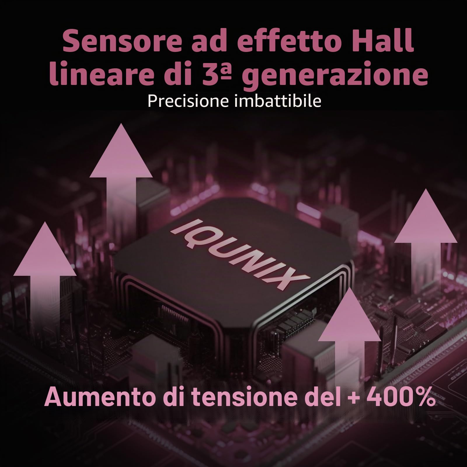 IQUNIX EV63 Tastiera da gioco magnetica effetto Hall 60% | trigger rapido, azionamento regolabile per giocatori FPS, hot swap, SOCD, RGB, custodia completa in alluminio (lama argentata)