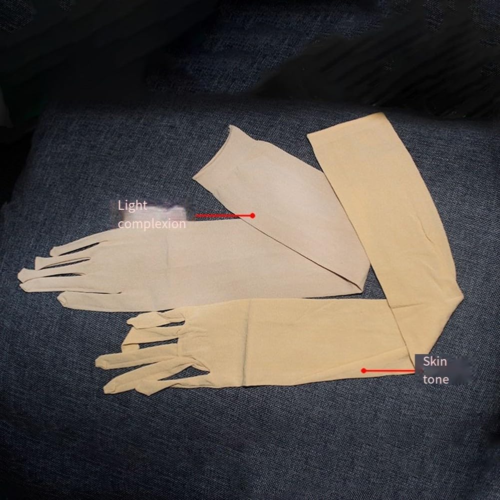Guanti ultrasottili senza cuciture trasparenti per donne e uomini lunghi in nylon traspirante in filato di nylon elasticizzato per club e casa