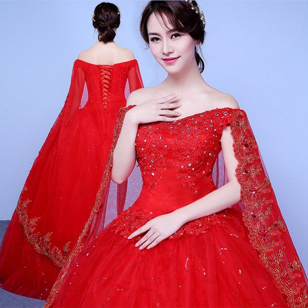 Robe de mariée princesse haute couture épaules dénudées taille XL