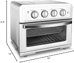 Cuisinart Convection AirFryer Toaster Oven, White (TOA-60WC) | Premium 1800-Watt Motor, 7-in-1 Functions, Wide Temperature Range, Large Capacity, 60-Minute Timer/Auto-Off