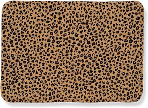 Miniatura 6 de MELONE Alfombra de leopardo antideslizante, alfombra rústica de granja, cocina, dormitorio, sala de estar, decoración de moda de leopardo,