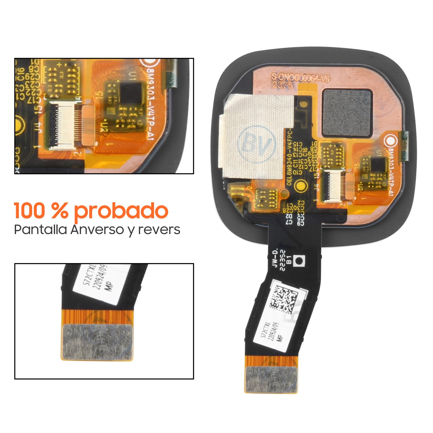Schermo di ricambio per smartwatch Fitbit Sense 2 per schermo LCD Sense 2 Touch Display Digitizer Assemblea parti di riparazione (nero)…
