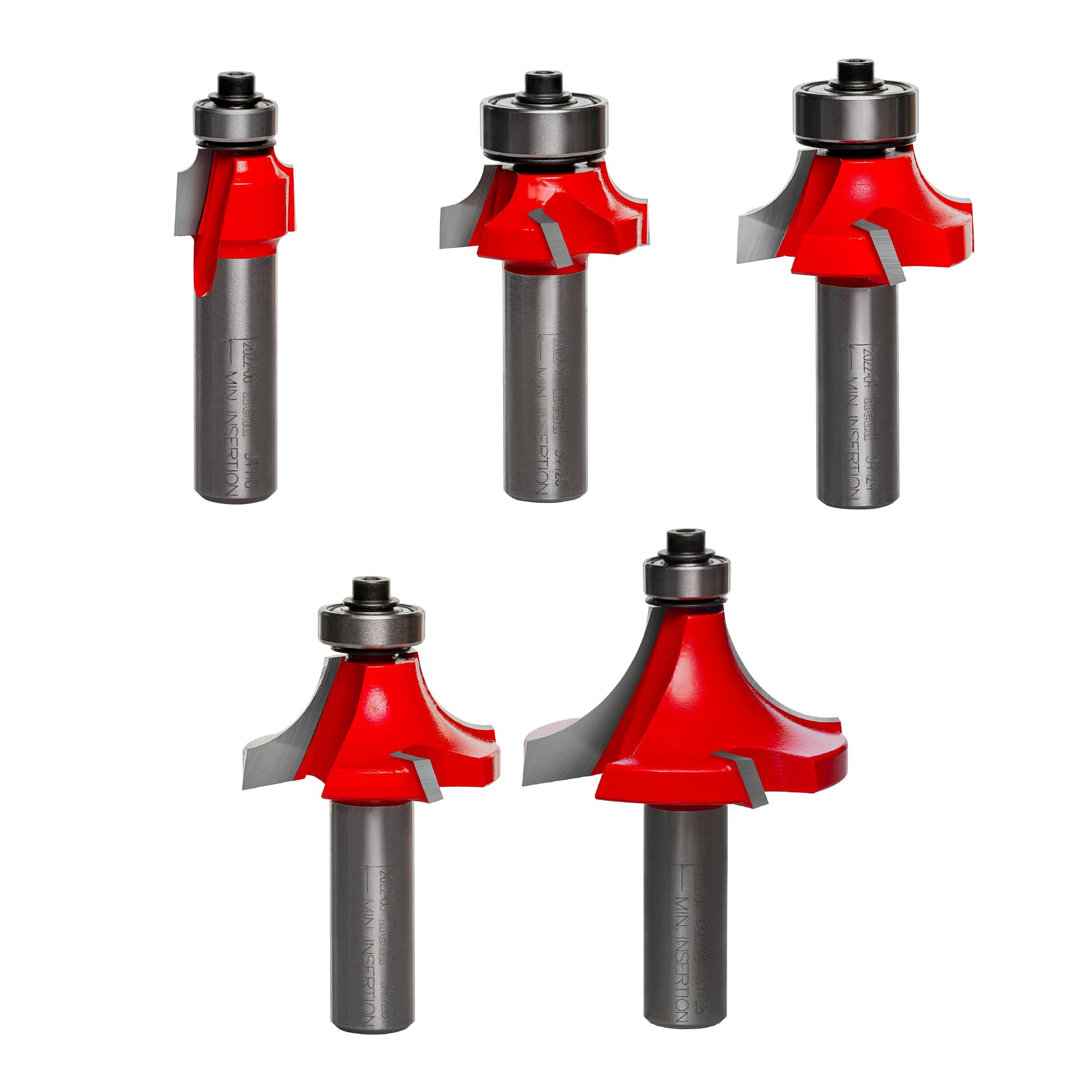 Freud 6 Piece Round Over/Beading Router Bit Set -2
