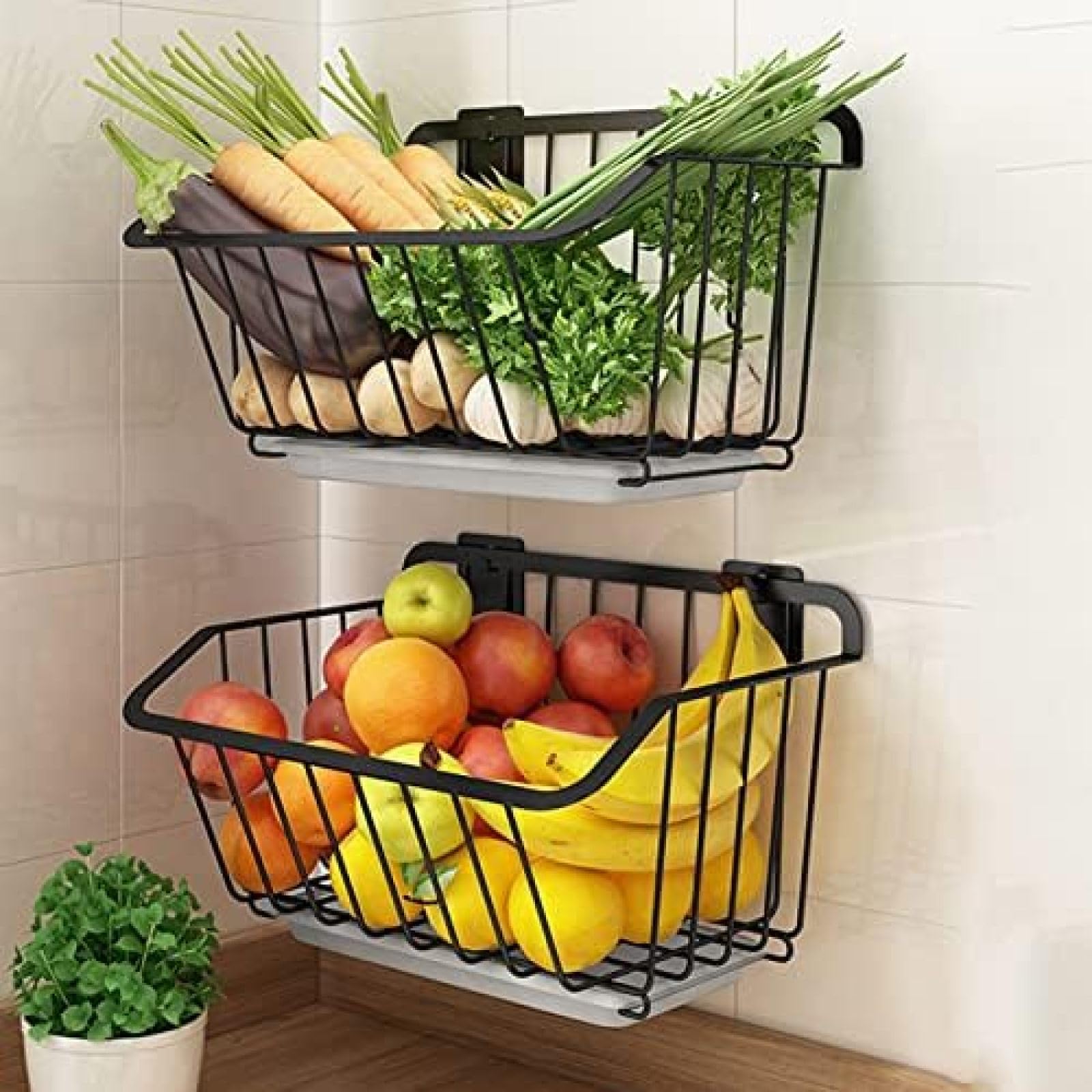 スタンディング式 マルチレイヤー 円形 フルーツ&野菜バスケット スタンディング式 マルチレイヤー 円形 フルーツ&野菜バスケット