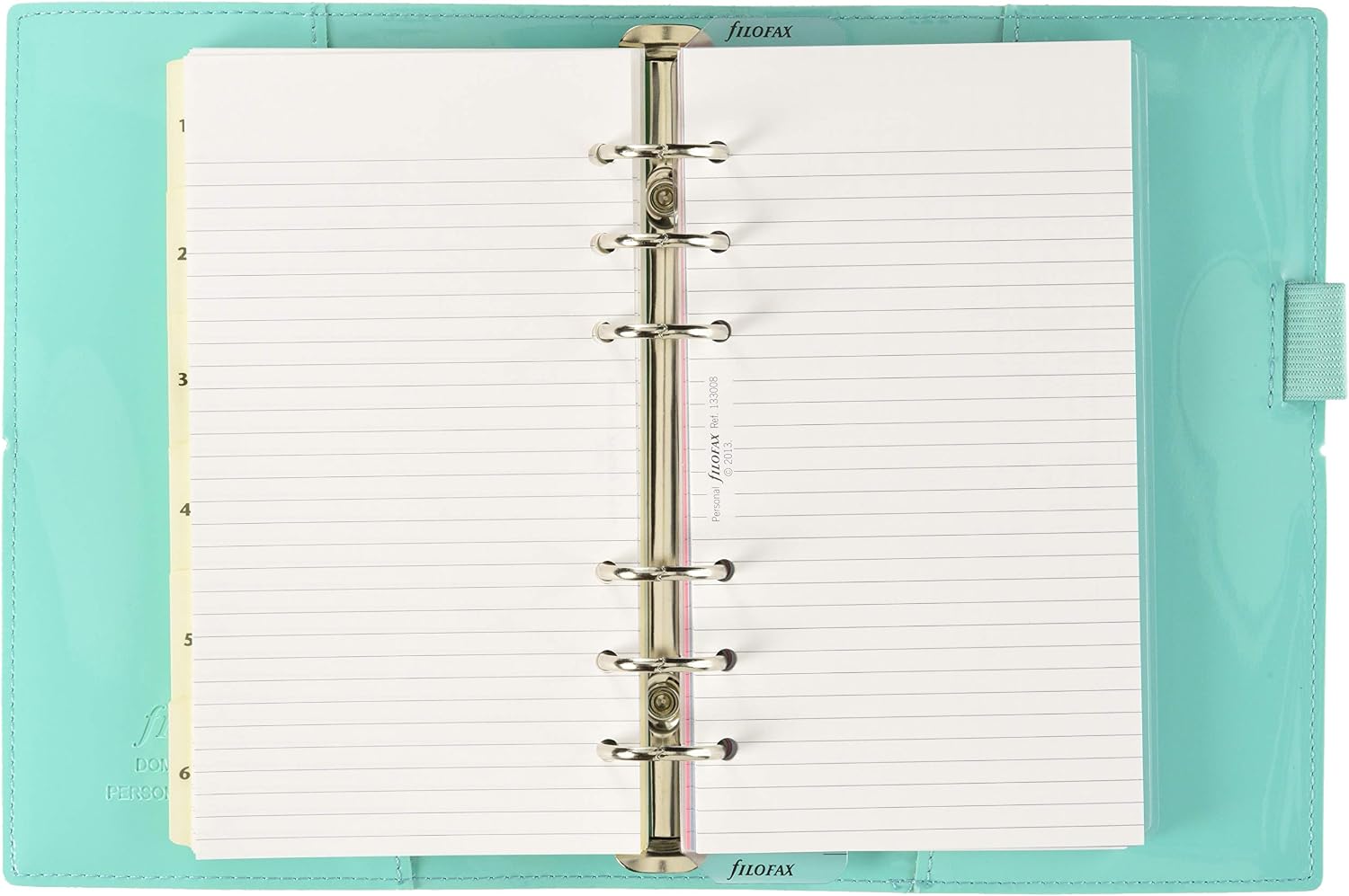 Filofax 17-022514 Dominoes Personal Organizer, Bible, Turquoise