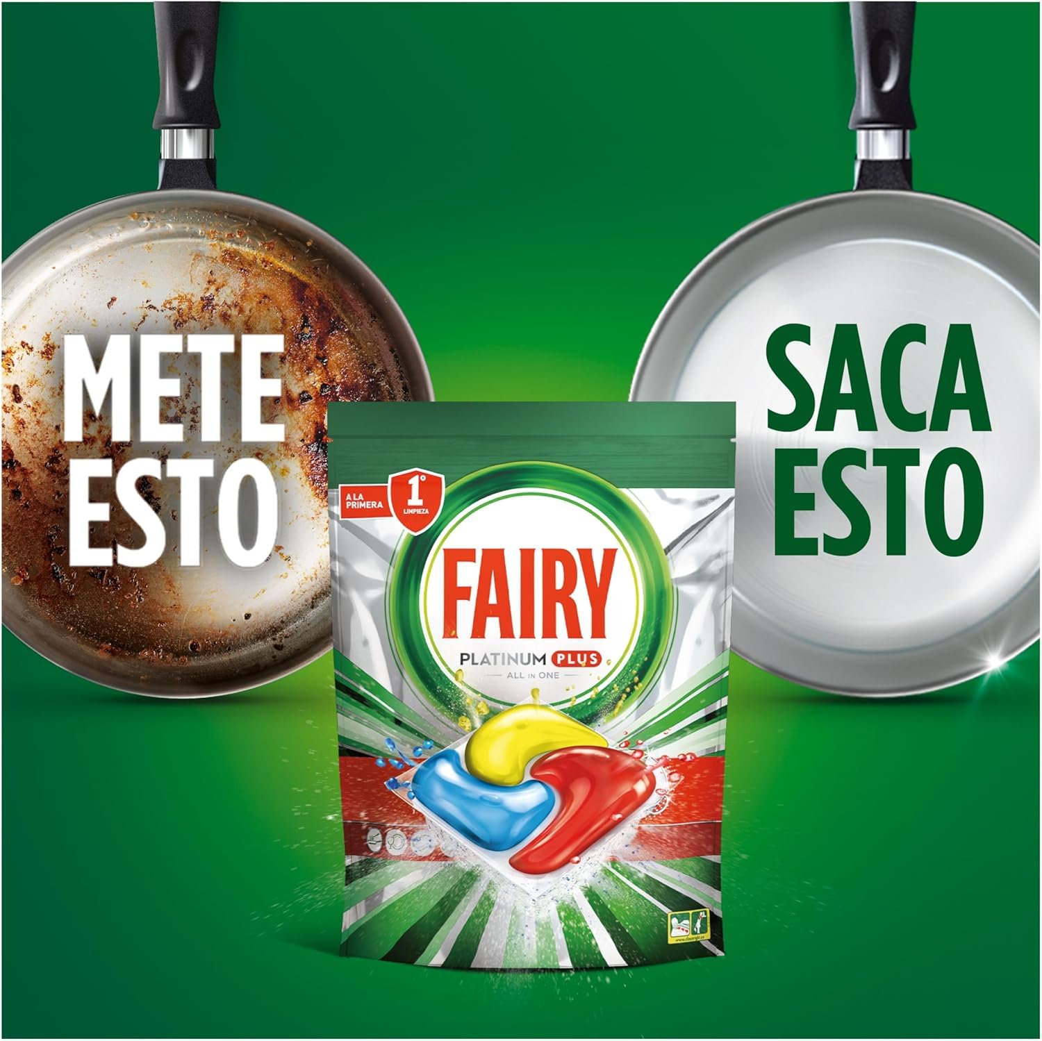 Pack Ahorro Limpieza Total: Ariel Todo en 1 PODS (105 Cápsulas) + Fairy Platinum Plus Limón (71 Cápsulas) – Lavado Impecable para Ropa y Vajilla