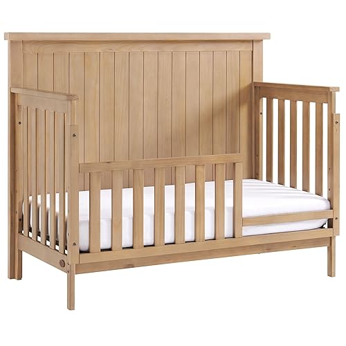 Miniatura 3 de Soho Baby Everlee - Kit de conversión de riel protector de cuna a cama infantil, madera de miel