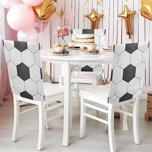 Miniatura 5 de Fundas decorativas modernas para sillas de fútbol deportivo para sillas de hotel, fundas extraíbles para sillas de Navidad, protector para sillas