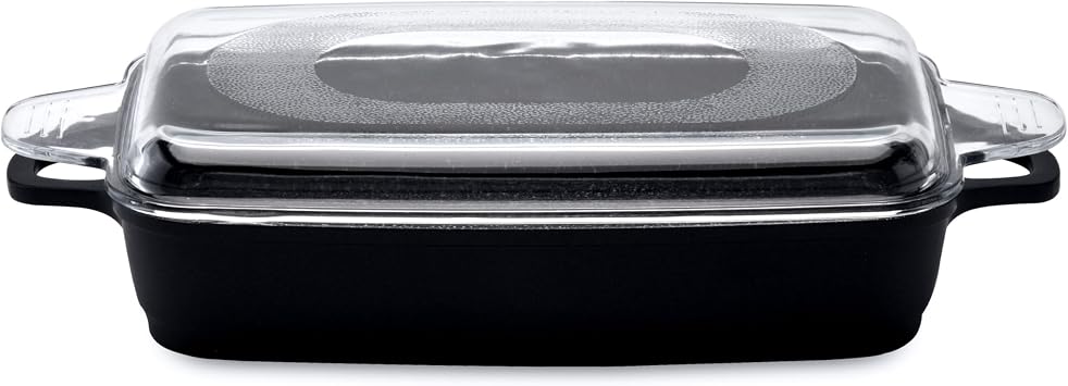Berghoff Scala Cast Aluminum Nonstick Roasting Pan With Glass Lid