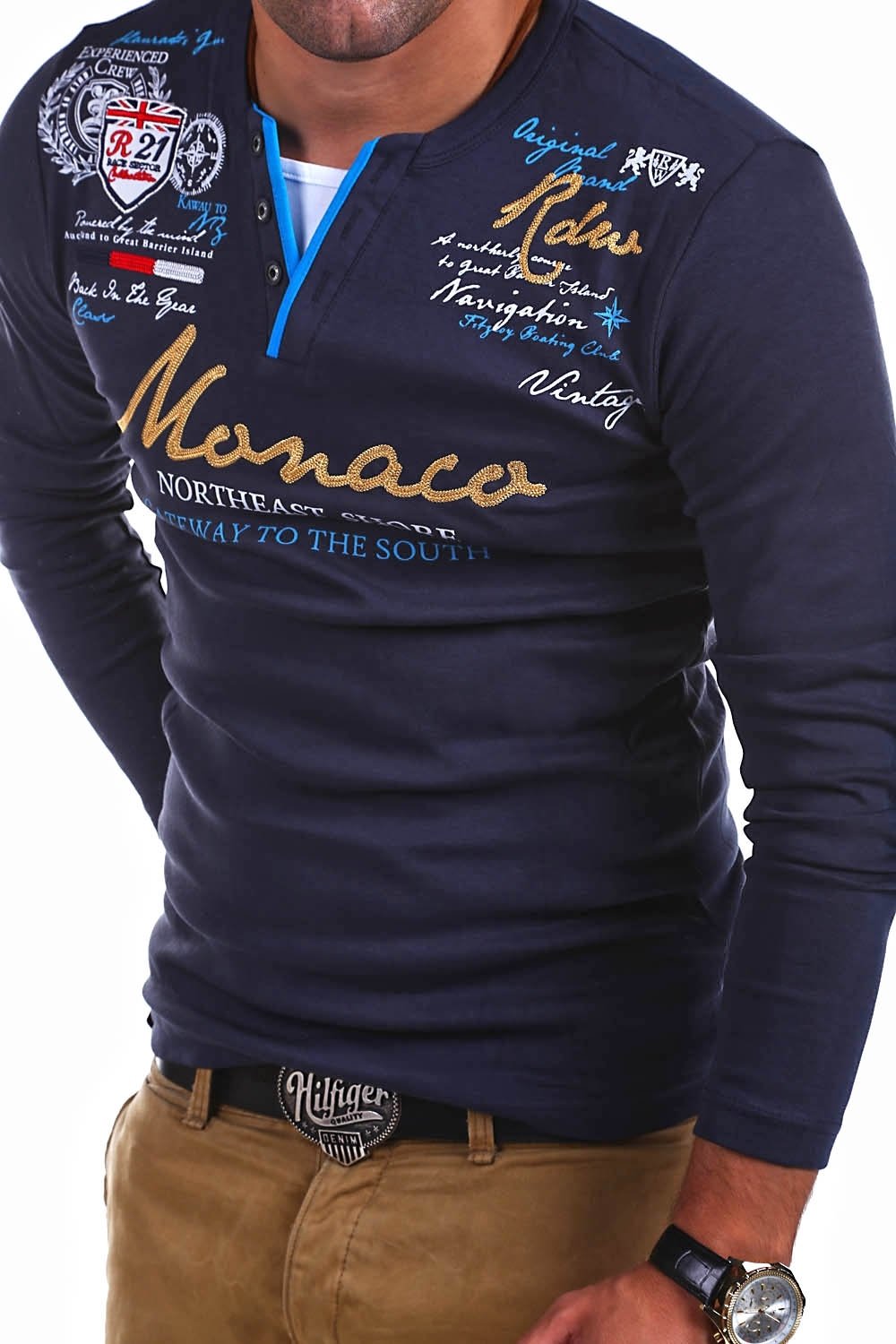 MT Styles 2-in-1 Long-Sleeved Monaco T-Shirt R-7099