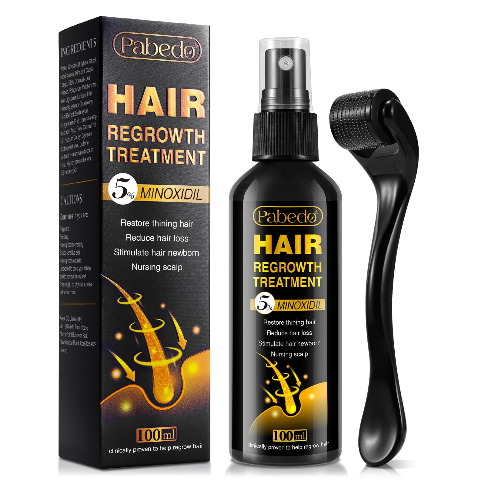5 Minoxidil Hair Growth Minoxidil Spray For Beard Growth Serum Hair Growth oil Spray Treating Hair Loss For