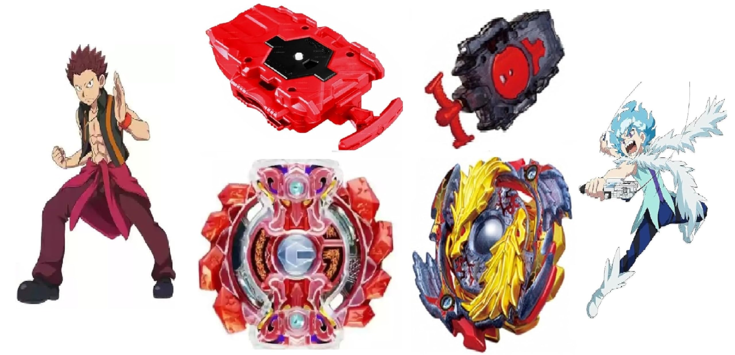 Bestie Toys Bey Battle Burst Booster B00 Gold Dragon Bey