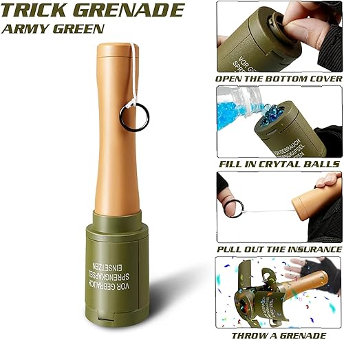 Miniatura 6 de M24 CS - Juguetes de granadas de mano, juguete de lanzador, juegos de batalla para Tactcial Airsoft Paintball Juego de rol