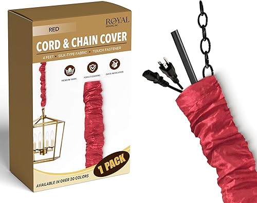 Vista 106 de Royal Designs, Inc - Funda para cadena y cordón de tela con cierre táctil Dorado antiguo