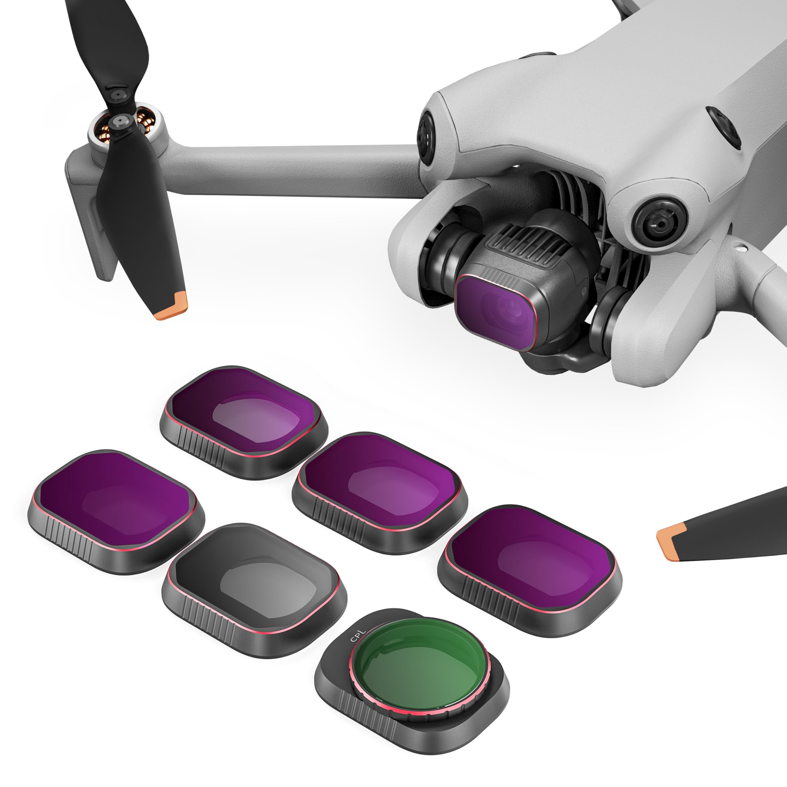 STARTRC - Filtros Mini 4 Pro, Paquete de 6 filtros UV CPL ND8 ND16 ND32 ND64 compatibles para