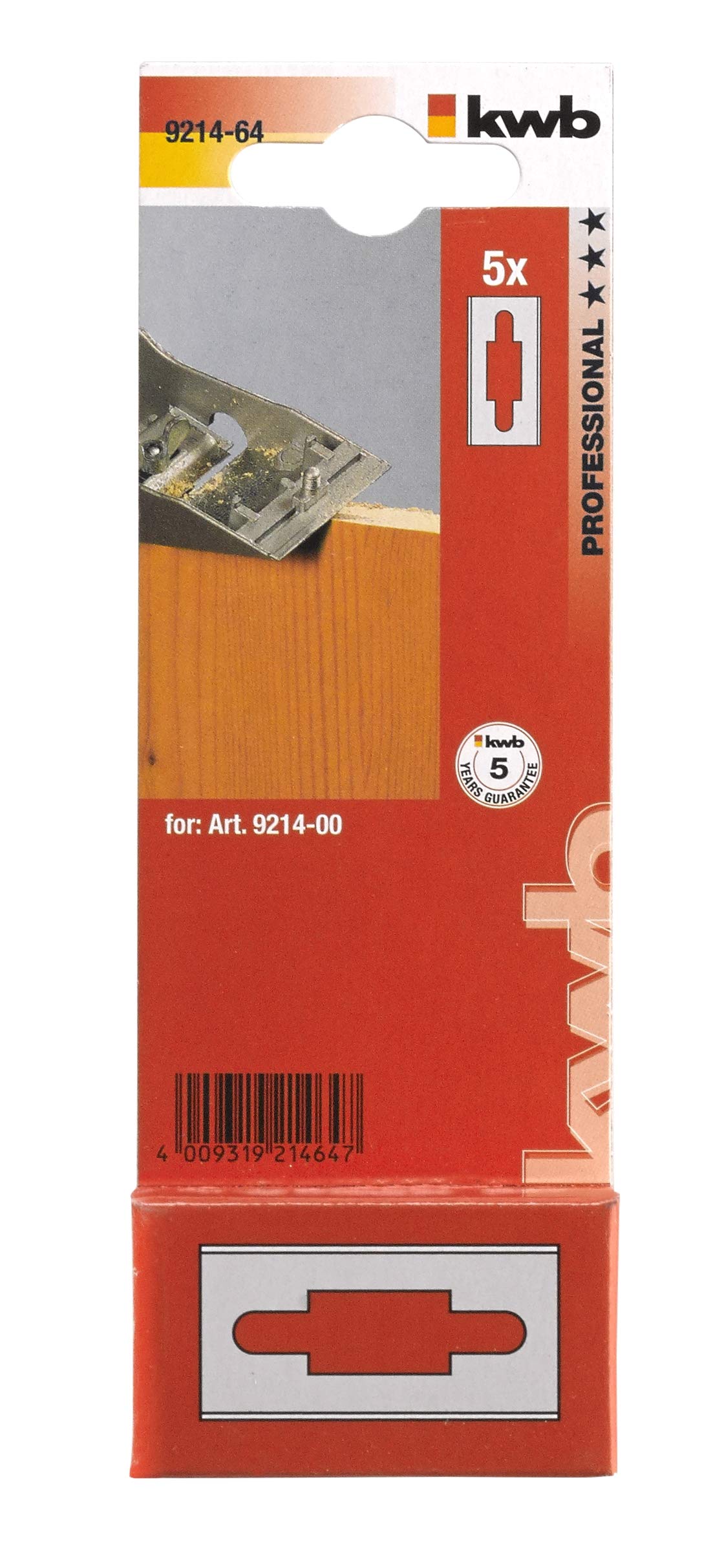 kwb 9214-64 Coltello da ricambio per i piani di hobby