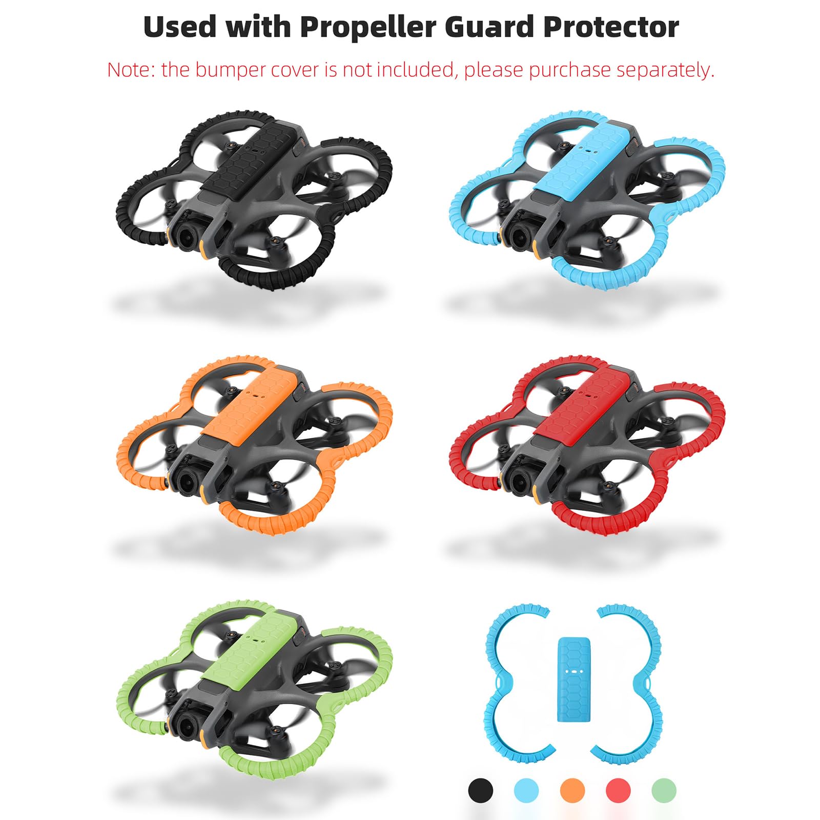 Piastra Protettiva Posteriore Per DJI Avata 2 - Antigraffio, Antiurto, Colore Rosso - Foto 4