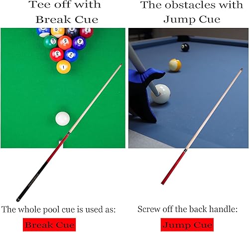 Miniatura 6 de Heavy Hitter Jump Break - Taco de piscina de 3 piezas, punta fenólica de 0.55 pulgadas, 20 onzas, 21 oz22 onzas