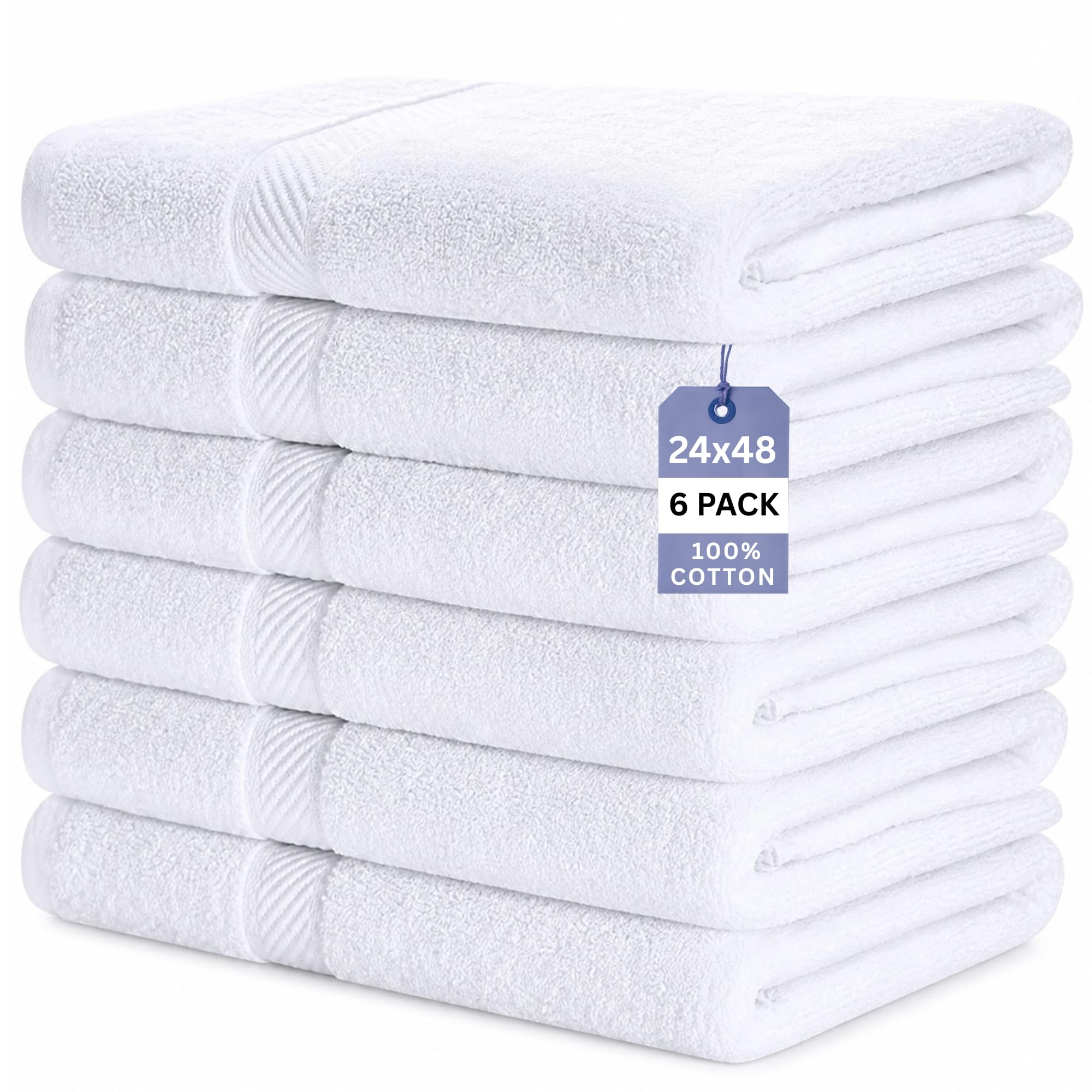 Pearl Linens Bath Towels Set of 6
