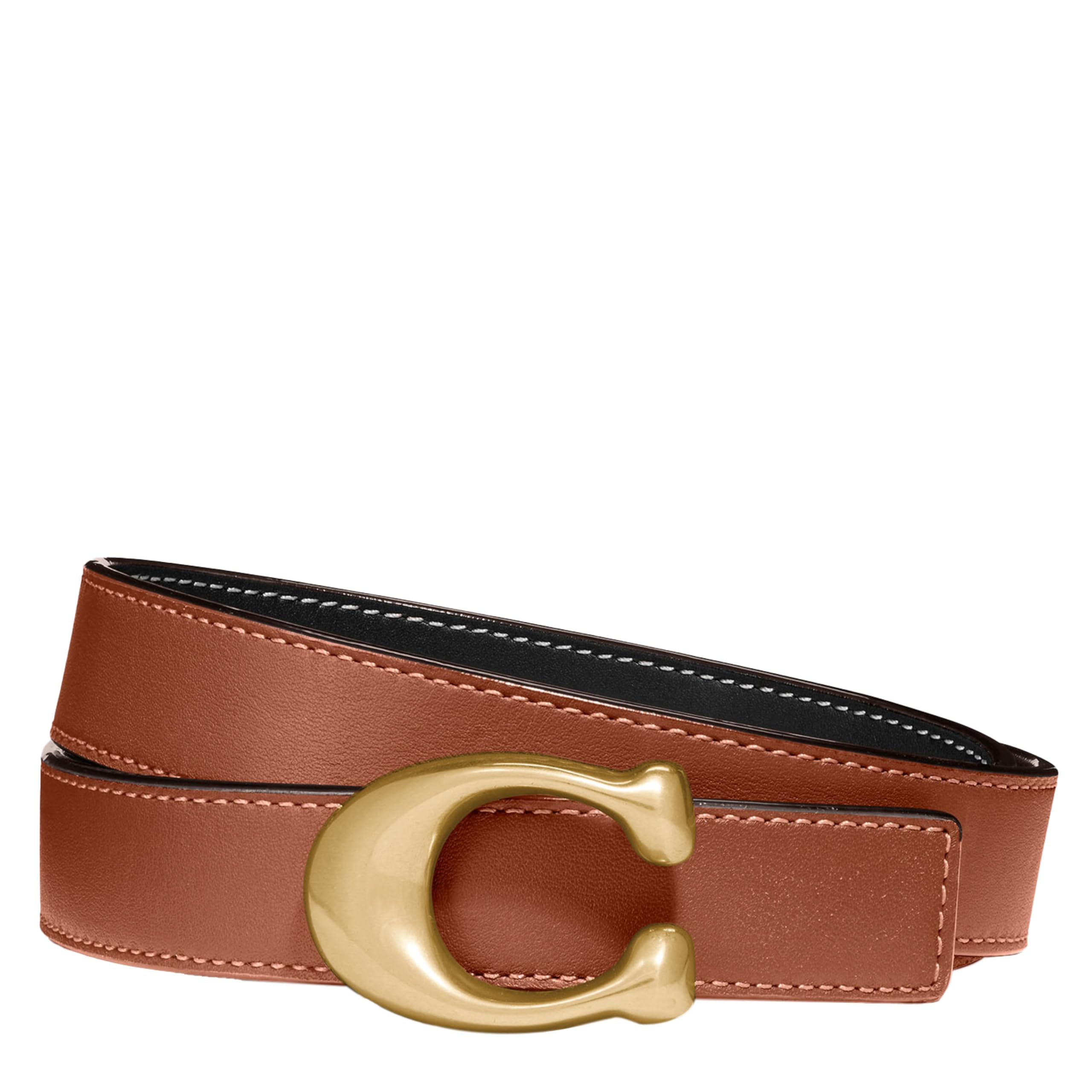 COACH 25mm Sculpted C Reversible Belt