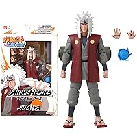 BANDAI - Anime Heroes - Naruto Shippuden - Figura Jiraya - Licenza Ufficiale Naruto