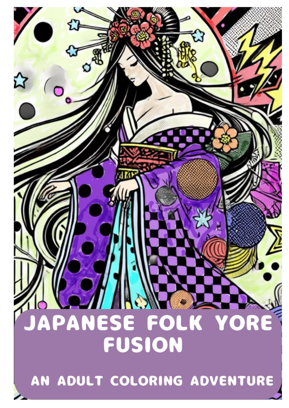 JAPANESE FOLK YORE FUSION: AN ADULT COLORING ADVENTURE