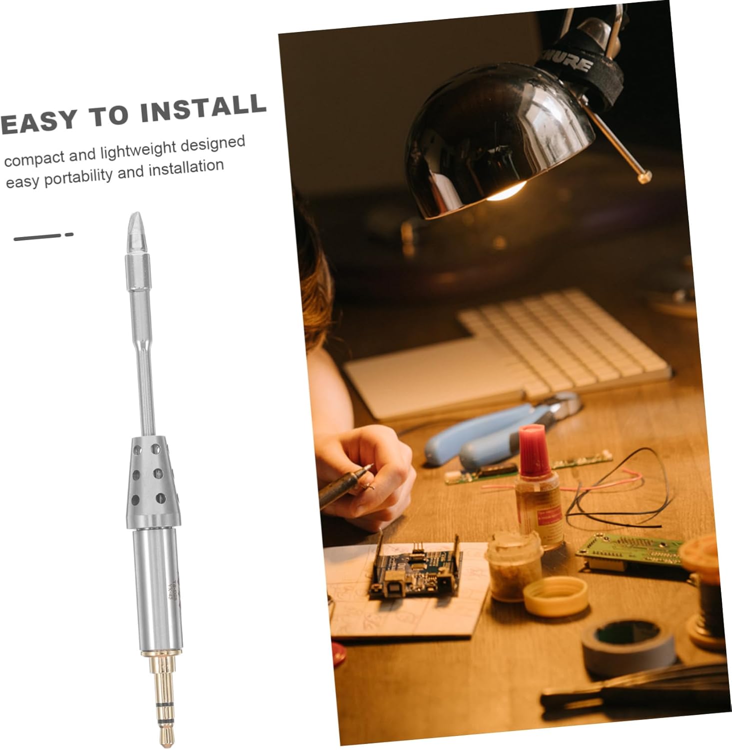 Mikikit Soldering Iron Replacement Tips for Tsp Metal Pinecil Tips for Cordless Soldering Stations Easy Installation Stable Performance Welding Accessories