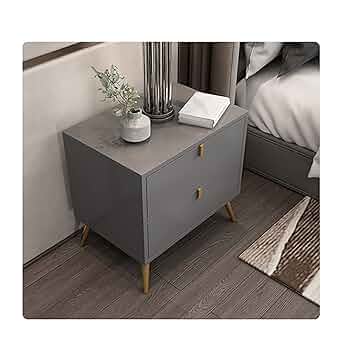 ベットサイドキャビネット グレー グレージュベッドサイドキャビネット | リビング＆ダイニング