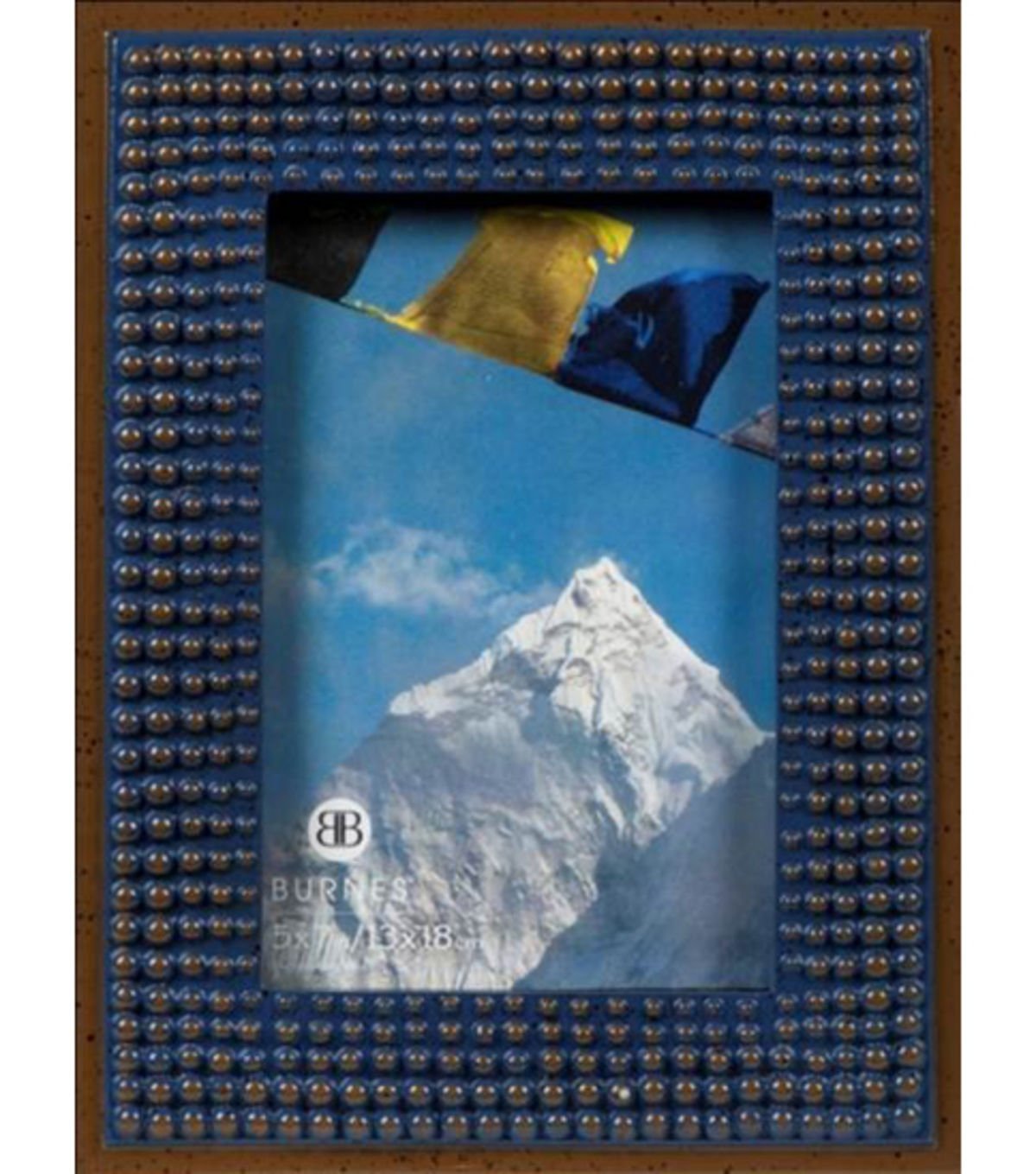 Burnes of Boston Casablanca Bead Picture Frame, 4 by 6-Inch