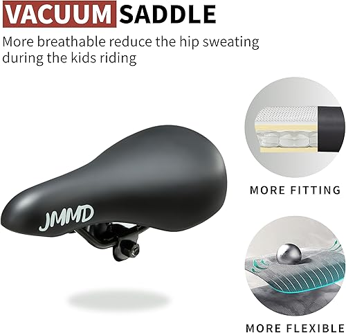 Miniatura 4 de JMMD Bicicleta para niños de 4 a 12 años de edad, niños y niñas, bicicleta para niños de 14, 16 y 18 pulgadas, con ruedas de entrenamiento y