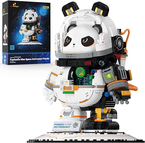 JMBricklayer Space Panda - Juego de construcción de astronauta 70005, modelo de exhibición de oso panda de animales geniales y lindos, juegos de disponible en Yaxa Guatemala