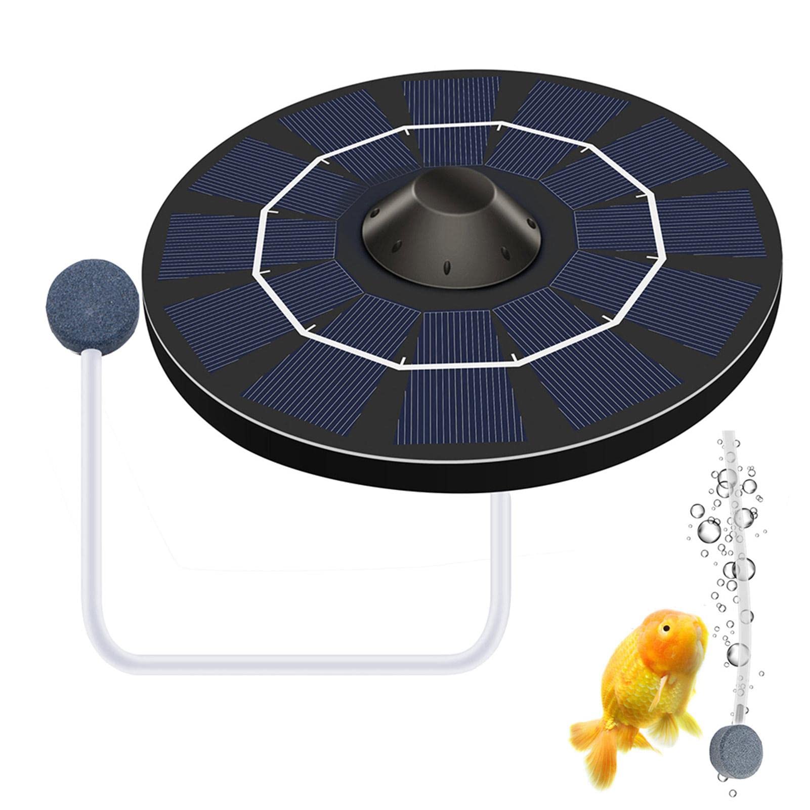 Zonne-luchtpomp Kit,Zonne-energie waterdichte USB Oxygenator Beluchter