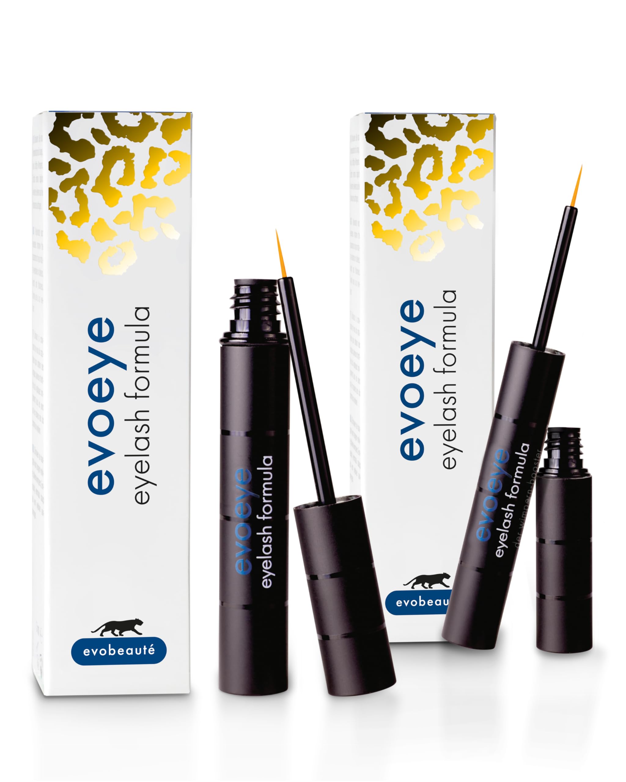 Set Avantage evoeye Eyelash Serum Formula 3 ml + 1 ml I Siero per ciglia per ciglia lunghe e dense in 6-8 settimane I Siero con peptidi rivitalizzanti