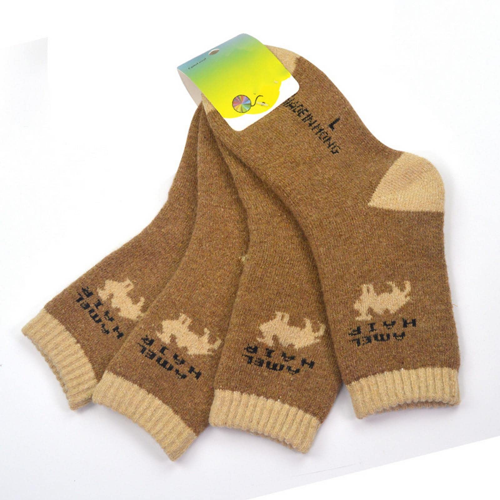 Calzini 5 Paia per Bambini Inverno Addensare Capelli Cammelli Terry Caldo all'Interno di Calze Set Bambini Calzini Caldi per Ragazzi Ragazze al Freddo