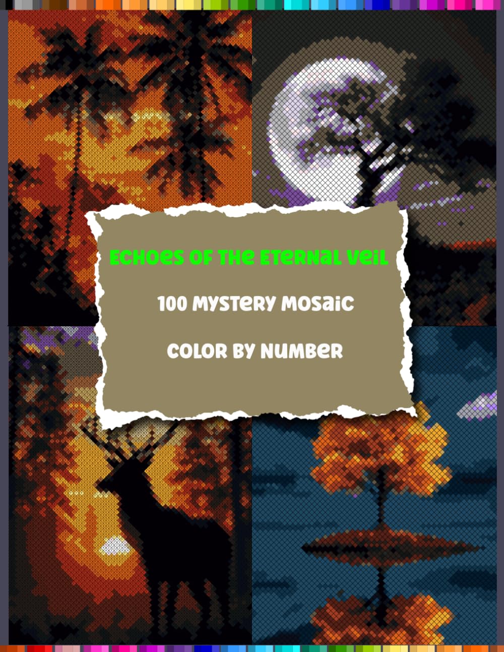 Echoes of the Eternal Veil: A Mystical Journey Through Enchanted Realms in 100 Pixelated Mosaics