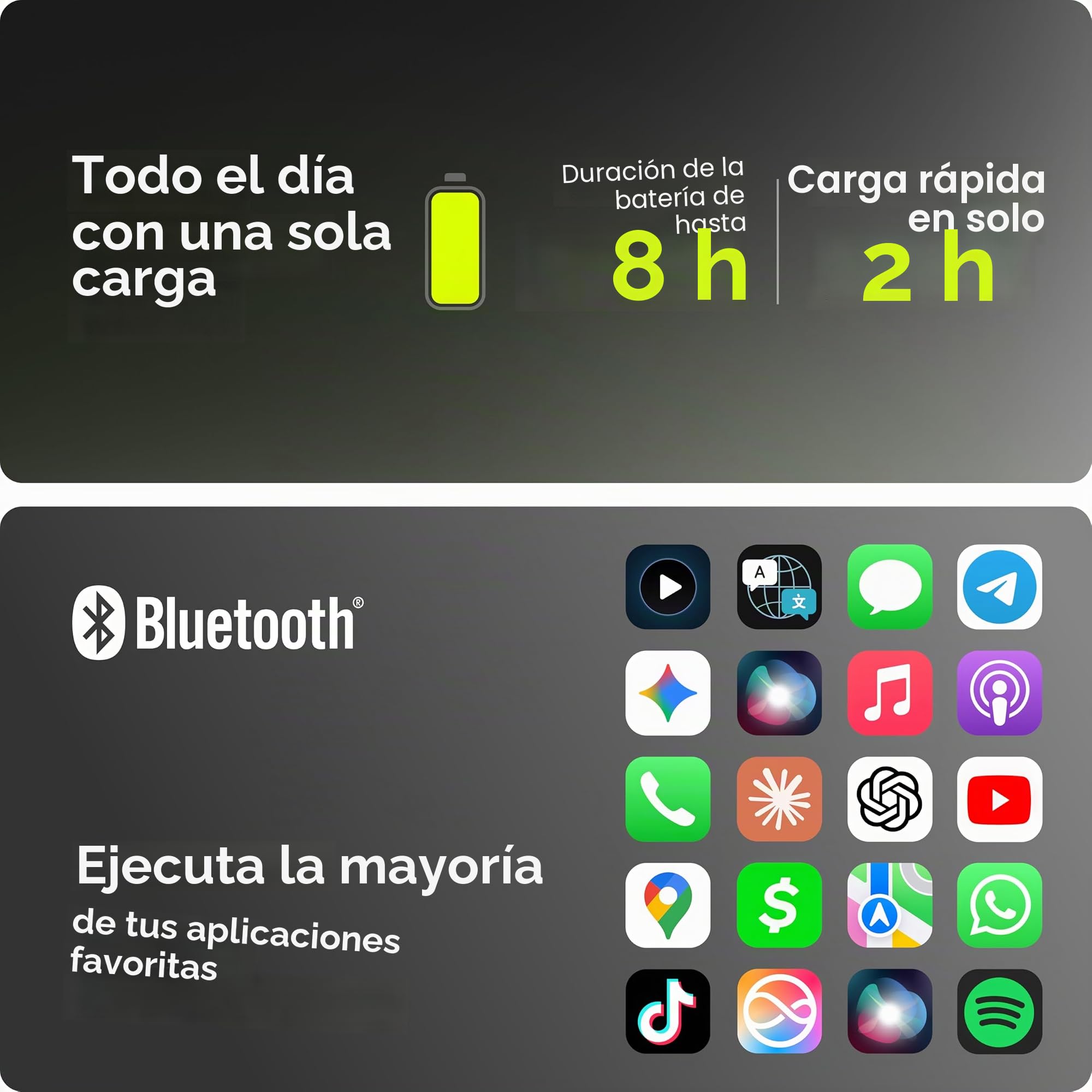 Lucyd Armor - Gafas de seguridad inteligentes, marco TR90, lentes adaptables a la luz, altavoces abiertos y micrófono - ANSI Z87.1