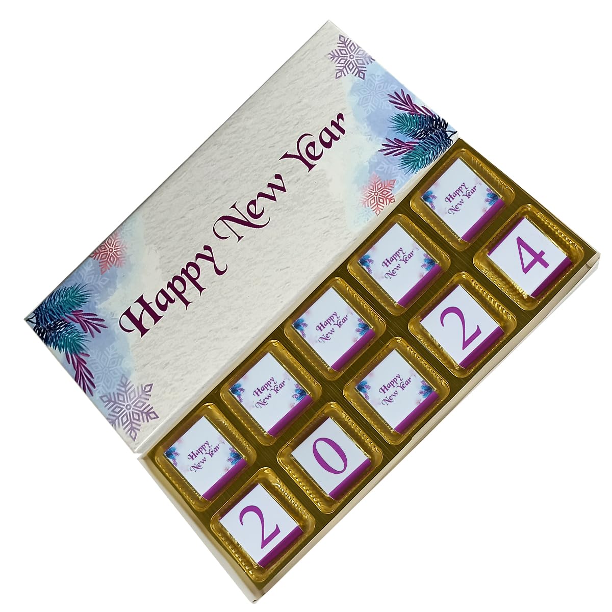 Chocolade House Special New Year Gift Pack | 10 Pcs New Year Chocolates Box