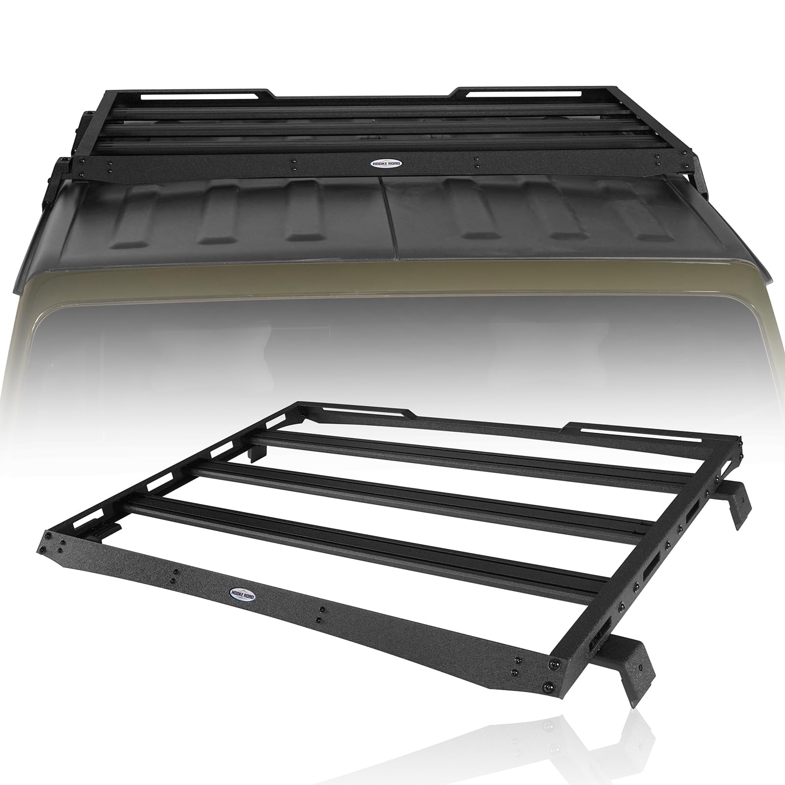 クルボアジェ＋クレスト Amazon.com: Hooke Road Gladiator JT Half Rear Roof Rack Cargo